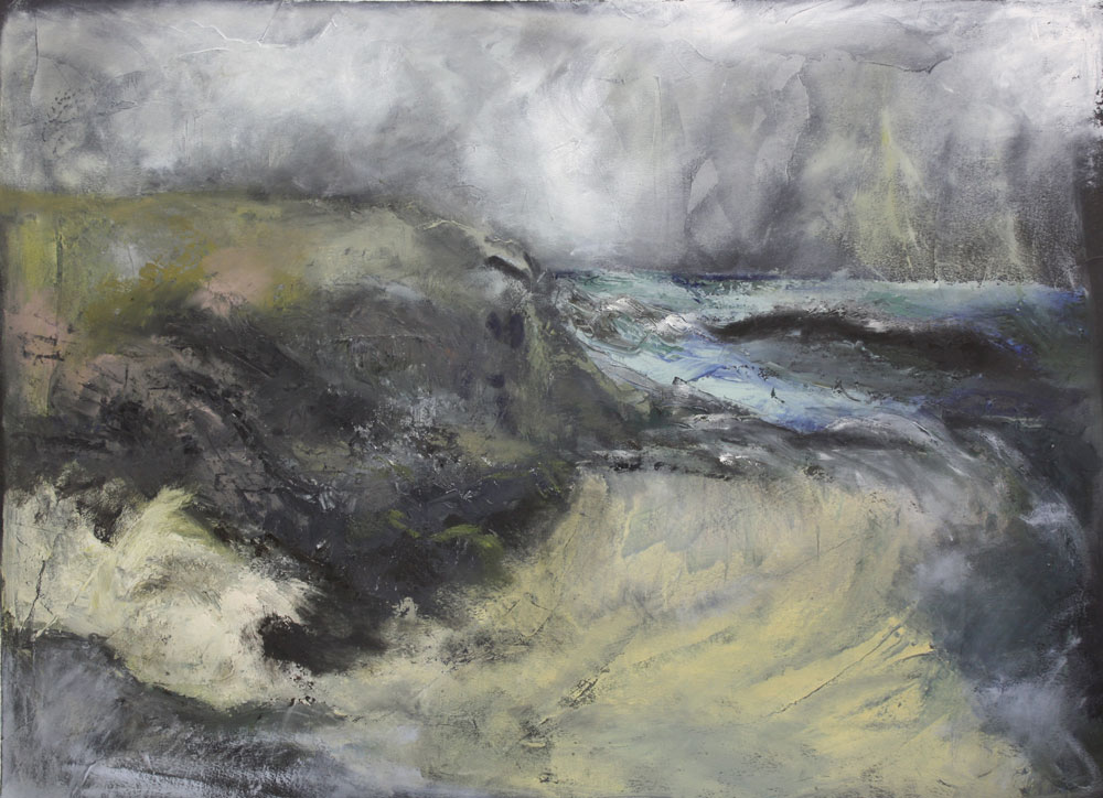 Storm Dreaming 53 X 72 cms Oil On Paper Sold